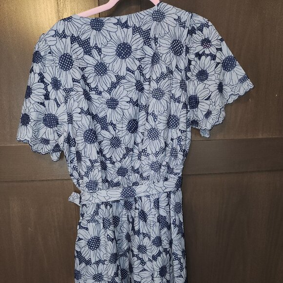 Blue Floral Summer Dress - Picture 2 of 6